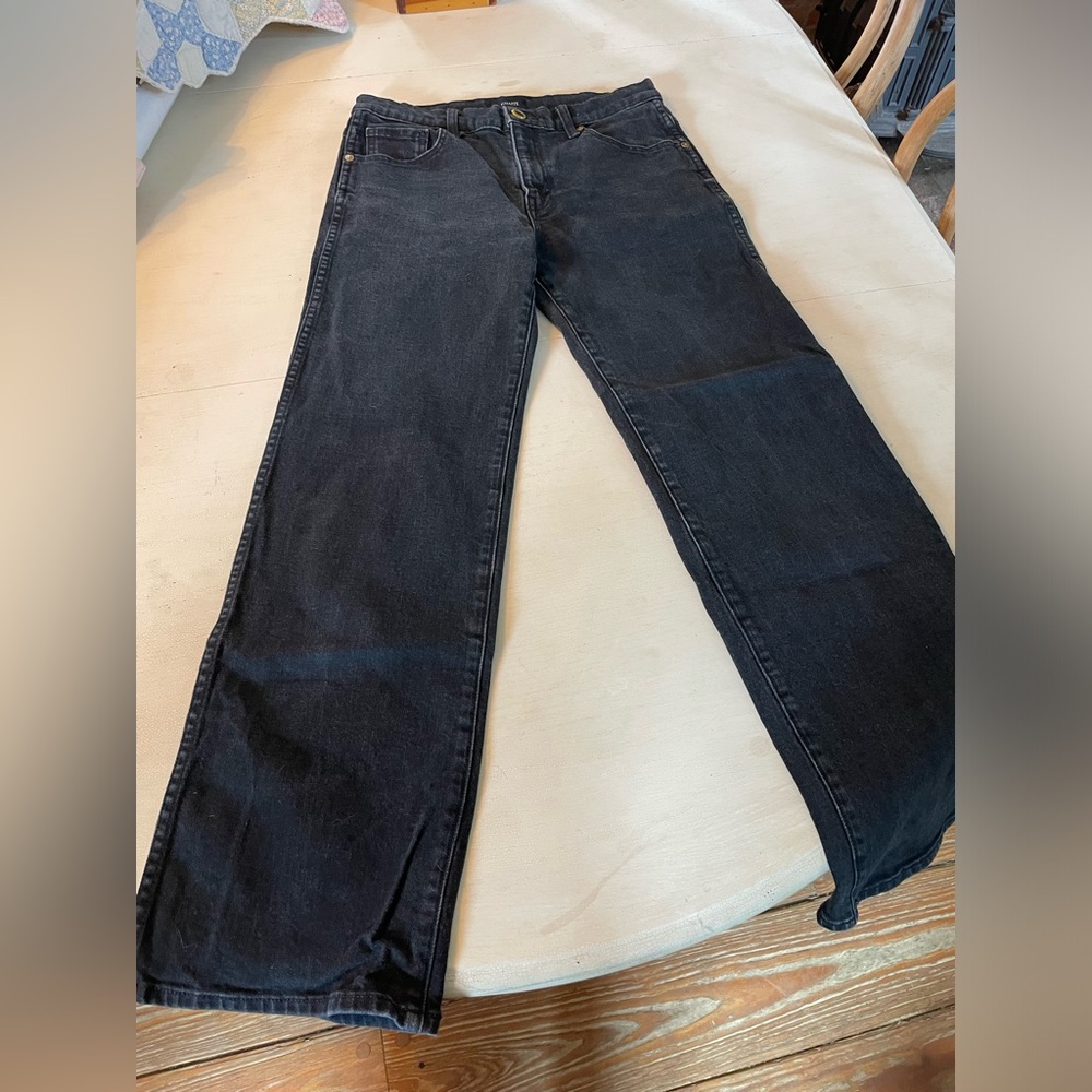 Black khaite wide leg jeans size 26